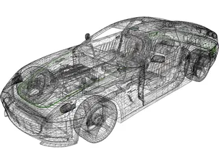 Ferrari 612 Scaglietti 3D Model preview