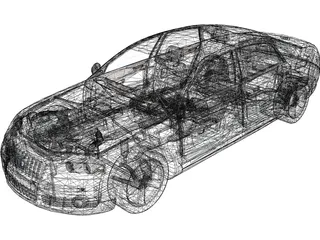 Audi A8L 6.0 W12 Quattro (2004) 3D Model preview