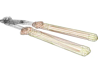 Engineers Multigrip Pliers 3D Model preview