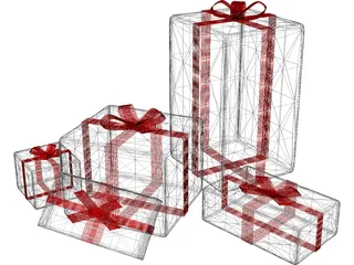Gifts 3D Model preview