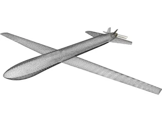 Eagle Airplane 3D Model preview