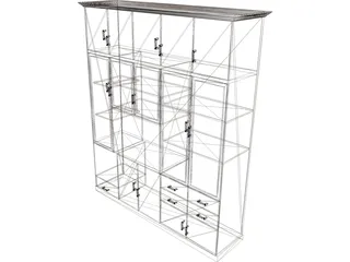 Cabinet 3D Model preview