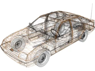 Ford Sierra 3D Model preview