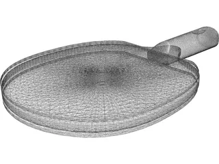 Ping Pong Paddle 3D Model preview
