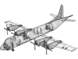 Lockheed P-3K Orion (RNZAF) 3D Model preview