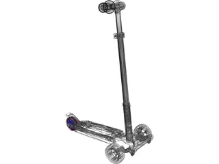 Scooter Skate 3D Model preview