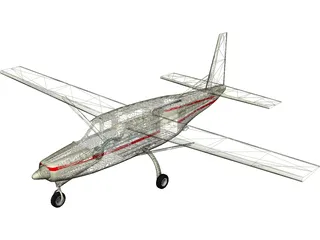 Cessna 675 Skydiver Equipped N9641P 3D Model preview