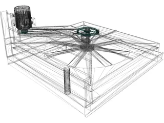 Remote Cooling System 3D Model preview