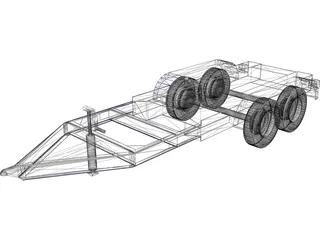 Trailer 160 Gallon Tank 3D Model preview