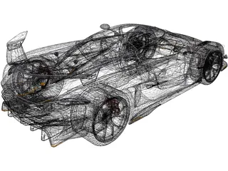 Koenigsegg Jesko (2021) 3D Model preview