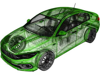 Fiat Tipo Sedan 3D Model preview