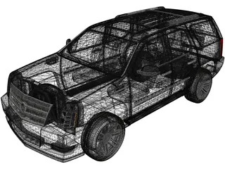 Cadillac Escalade Platinum (2012) 3D Model preview