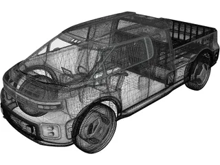Neuron-EV T-One Concept (2019) 3D Model preview