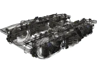 Bogie Minden-Deutz 3D Model preview