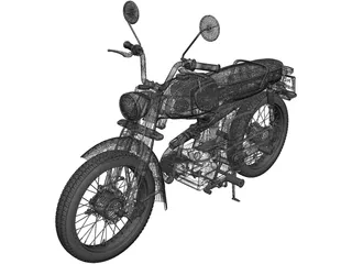Honda Motorcycle 3D Model preview