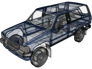 Toyota 4Runner (1986) 3D Model preview