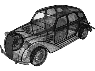 Toyota AA (1940) 3D Model preview
