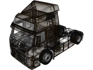Volvo FM 4x2 (2010) 3D Model preview