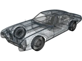 Oldsmobile Toronado (1966) 3D Model preview