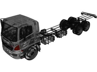 Hino 500 (2016) 3D Model preview
