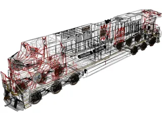 ES44AC CN GEVO 3D Model preview