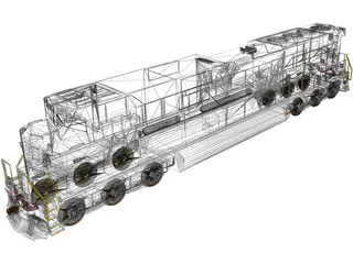 Norfolk Southern SD70ACe 3D Model preview