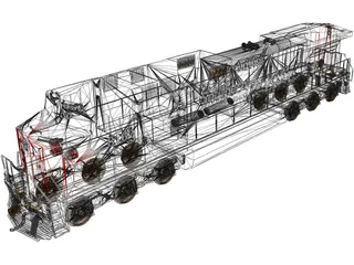 Southern Pacific C44-9W 3D Model preview