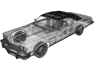 Buick Lesabre Convertible (1975) 3D Model preview