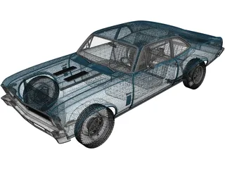 Chevrolet Nova SS (1970) 3D Model preview