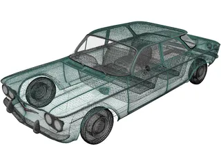 Chevrolet Corvair Sedan (1960) 3D Model preview