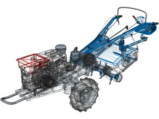 Tractor 3D Model preview