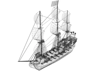 Black Pearl 3D Model preview