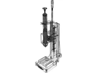 Spring Impact Press 3D Model preview