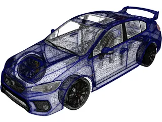 Subaru WRX STI [S209] (2019) 3D Model preview