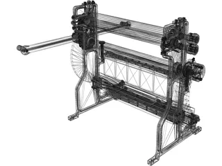 Multi Functional Sheet Metal Machine 3D Model preview