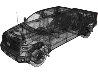 Toyota Tundra TRD (2018) 3D Model preview
