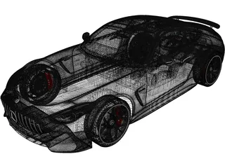 Mercedes-AMG GT Coupe (2024) 3D Model preview