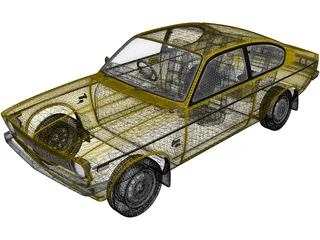 Holden Gemini TX Coupe SL (1977) 3D Model preview