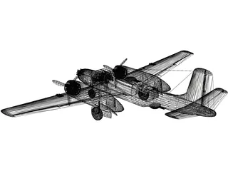 Douglas A-26 Invader 3D Model preview