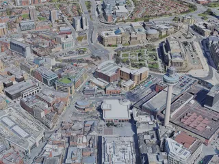 Liverpool City, UK (2023) 3D Model preview