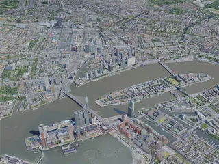 Rotterdam City, Netherlands (2023) 3D Model preview