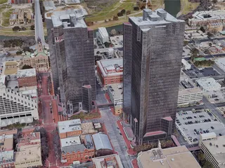 Fort Worth City, USA (2023) 3D Model preview