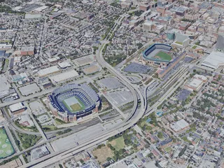 Baltimore City, USA (2023) 3D Model preview