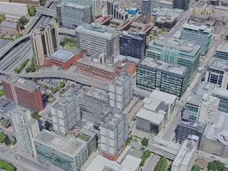 Glasgow City, UK (2023) 3D Model preview