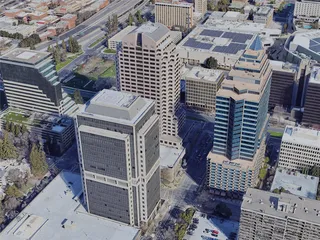 Sacramento City, USA (2023) 3D Model preview