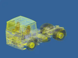 Volvo F-12 3D Model preview