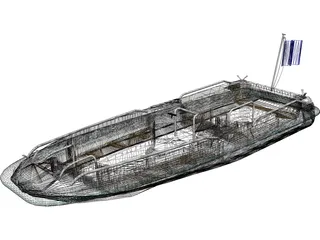 Speed Boat 3D Model preview