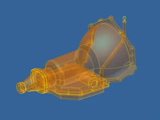 Chevrolet Turbo 350 Transmission 3D Model preview
