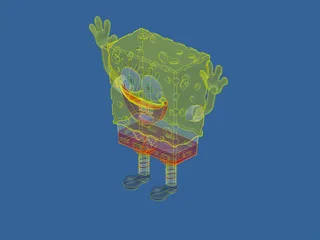 Sponge Bob Square Pants 3D Model preview