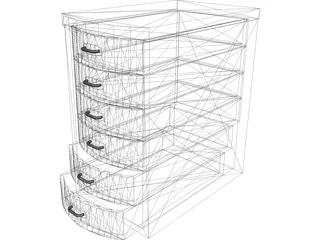 Cabinet 3D Model preview